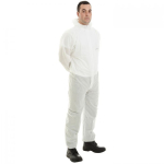 Supertouch Large Supertex SMS White Disposable Coverall